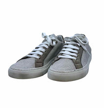 Load image into Gallery viewer, BRUNELLO CUCINELLI Size 8.5 Silver, Grey FlyKnit Shimmery Sneakers

