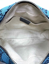 Load image into Gallery viewer, GUCCI Blue Canvas LOGO Handbag
