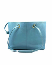 Load image into Gallery viewer, YVES SAINT LAURENT Blue Pebbled Leather Solid Handbag
