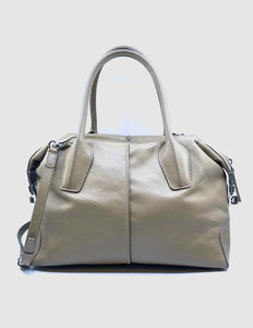 TOD'S Beige Leather Solid Handbag
