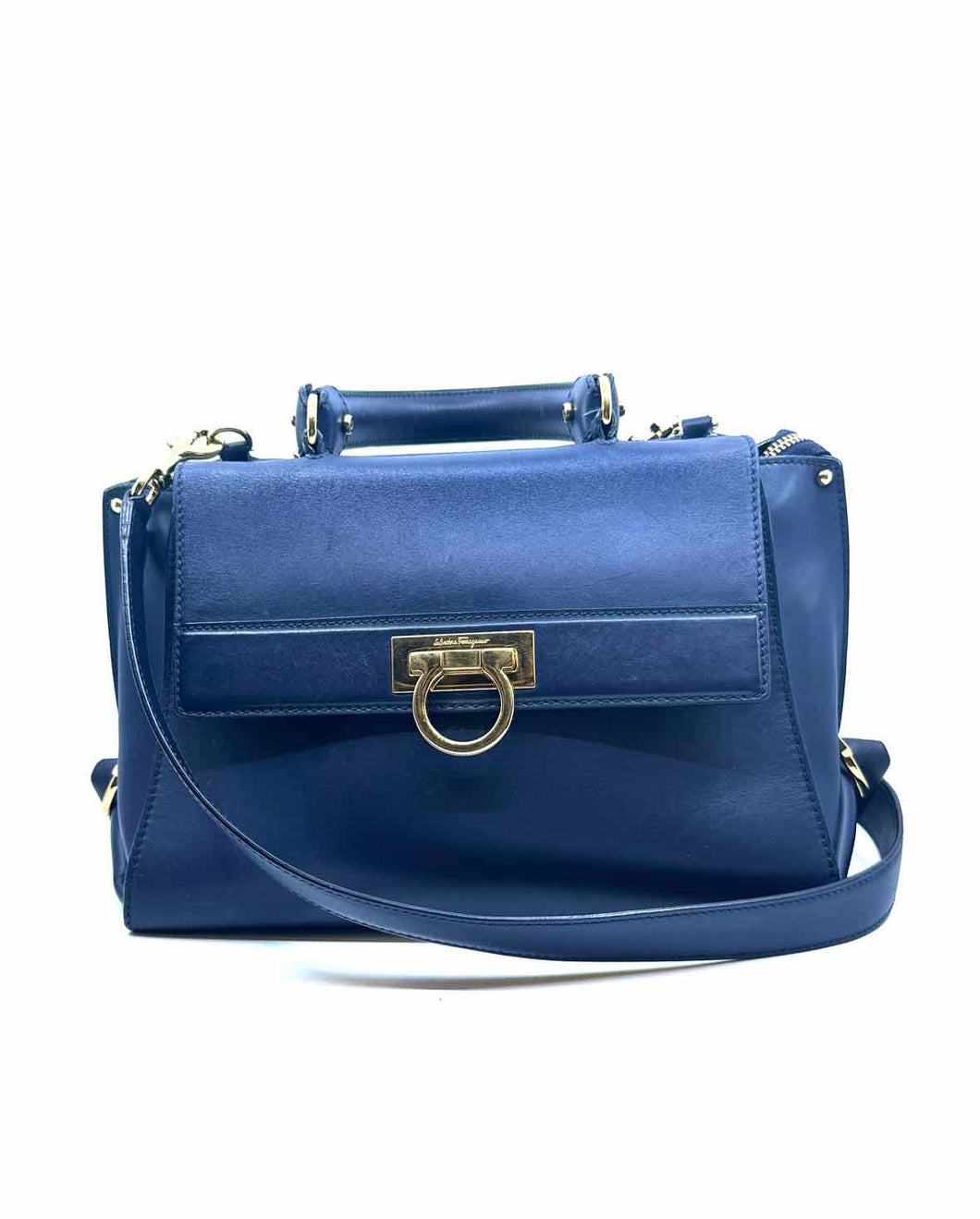SALVATORE FERRAGAMO Black Leather Handbag