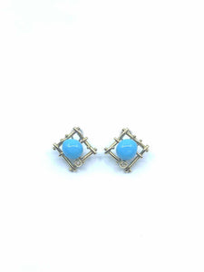 Fine Jewelry Turquoise Pierced Earrings