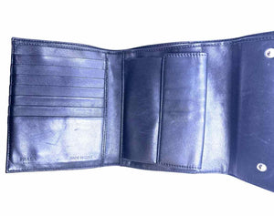 PRADA Navy Nylon Wallet