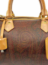 Load image into Gallery viewer, ETRO Maroon Coated canvas Paisley Handbag
