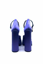 Load image into Gallery viewer, VERSACE Size 9 Purple Satin Pumps
