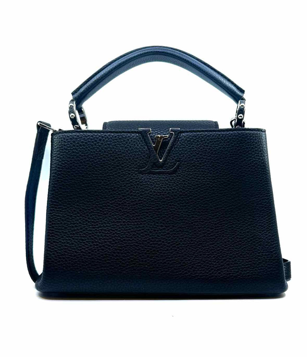LOUIS VUITTON Black Leather Handbag