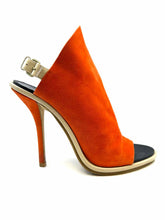 Load image into Gallery viewer, BALENCIAGA Size 7.5 Orange Suede Solid Sandals
