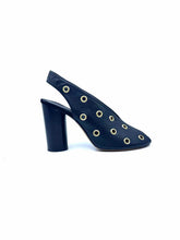 Load image into Gallery viewer, ISABEL MARANT Size 10 Black Leather Eyelet Sling back
