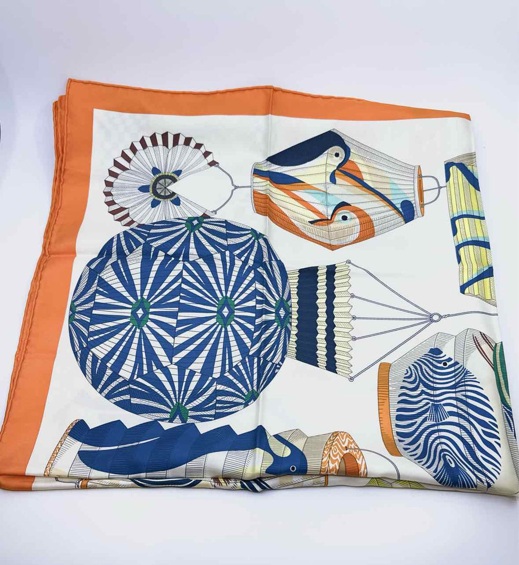 HERMES Multi-Color Square Scarf