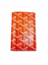 Load image into Gallery viewer, GOYARD Orange Leather Card Holder
