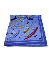 Load image into Gallery viewer, HERMES Lavender Square 35&quot; Horses Scarf
