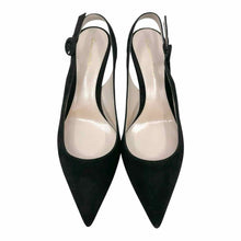 Load image into Gallery viewer, GIANVITO ROSSI Size 9 Black Suede Solid Slingback
