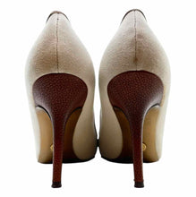 Load image into Gallery viewer, DOLCE &amp; GABBANA Size 11 Beige, Brown Canvas Solid Pumps
