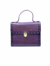 Load image into Gallery viewer, YVES SAINT LAURENT Maroon Leather Solid Handbag
