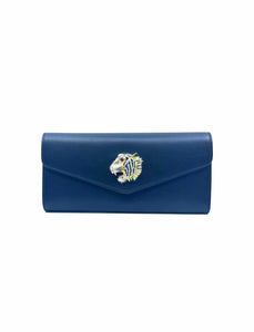 GUCCI Rajah Clutch Black Leather Solid Clutch
