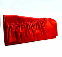 Load image into Gallery viewer, VALENTINO Red Satin Clutch
