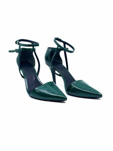ALEXANDER MCQUEEN Size 8.5 Green Patent Leather Pumps