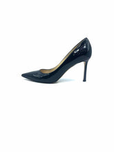 Load image into Gallery viewer, JIMMY CHOO Size 8.5 Black Patent Leather Solid Pumps
