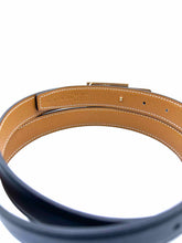 Load image into Gallery viewer, HERMES Camel, Black Solid Belt
