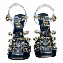 Load image into Gallery viewer, VERSACE Size 8 Black Sandals
