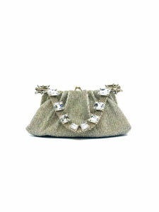 VALENTINO Gold Beaded Evening Bag
