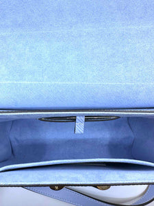 LOUIS VUITTON Blue Jean Epi Twist MM Blue Leather Solid Epi Handbag