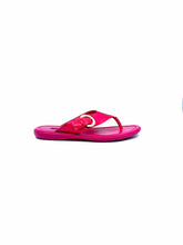 Load image into Gallery viewer, LOUIS VUITTON Size 8 Hot Pink Patent Leather Solid Sandals
