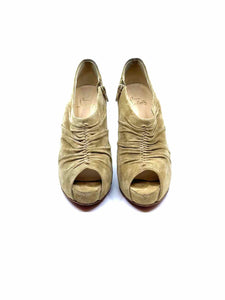 CHRISTIAN LOUBOUTIN Size 9 Tan Suede Ankle Boot