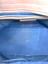 Load image into Gallery viewer, YVES SAINT LAURENT Cabas Handbag Navy, Beige Leather Solid Handbag
