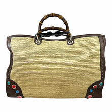 Load image into Gallery viewer, GUCCI Natural Straw Solid Handbag
