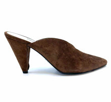 Load image into Gallery viewer, PRADA Size 7.5 Brown Suede Solid Mules
