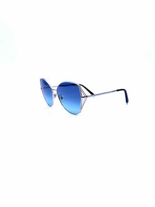 TIFFANY & CO Blue, Silver Square Solid Sunglasses