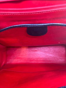 GUCCI Black Leather Solid Handbag