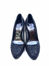 Load image into Gallery viewer, MIU MIU Size 7 Black Sparkly Pumps
