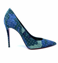 Load image into Gallery viewer, CHRISTIAN LOUBOUTIN Size 10 Blue Camoflage Pumps
