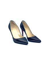 Load image into Gallery viewer, CHRISTIAN LOUBOUTIN Size 9 Black, silver Pumps
