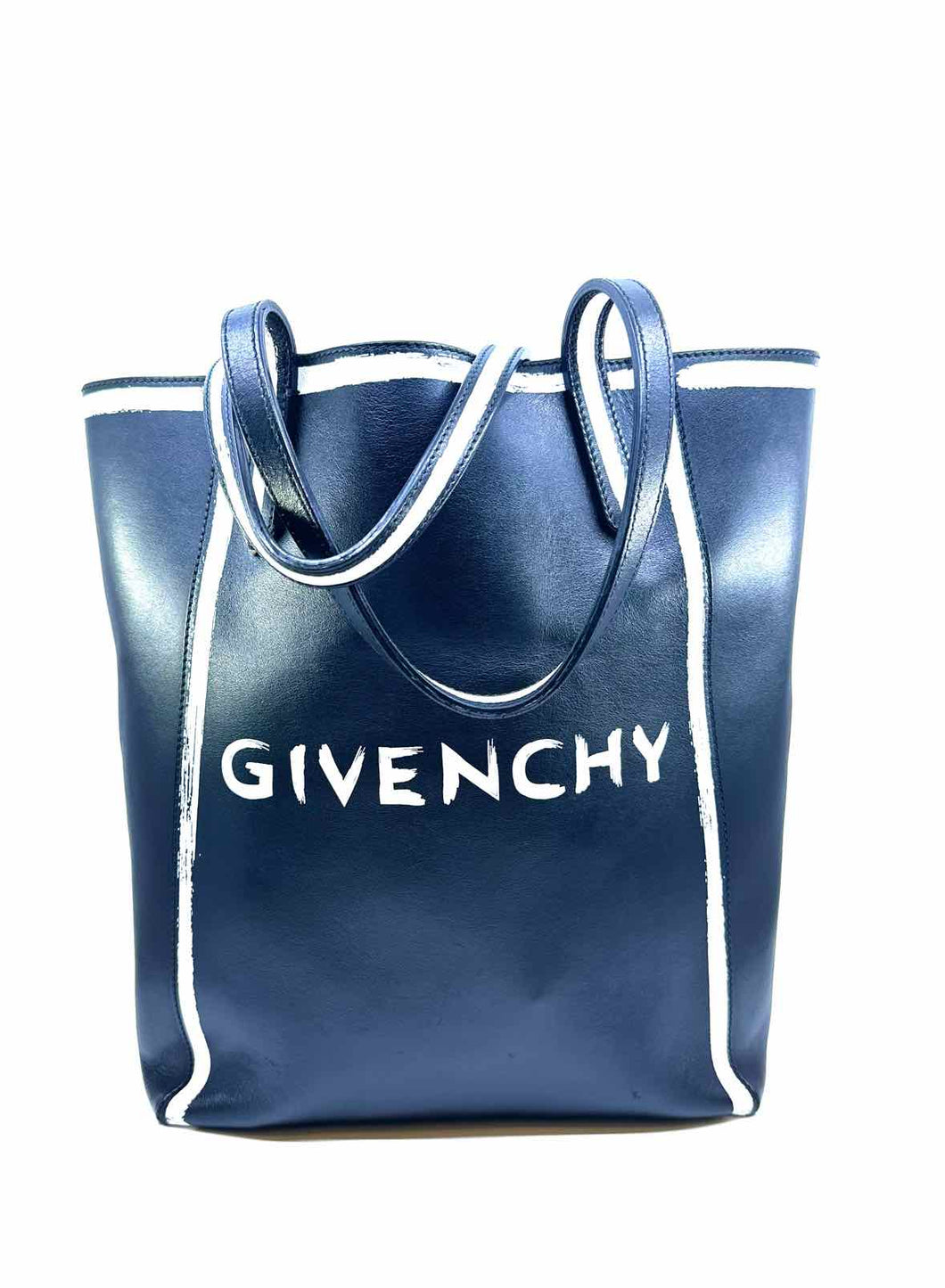GIVENCHY black, white Leather Tote