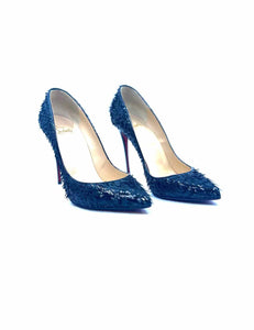 CHRISTIAN LOUBOUTIN Size 9.5 Black Pumps