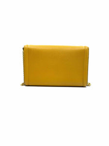 SALVATORE FERRAGAMO Mustard Leather Crossbody
