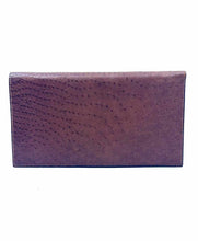 Load image into Gallery viewer, BALENCIAGA Brown Ostrich Wallet
