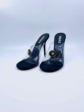 Load image into Gallery viewer, VERSACE Size 10 Black Solid Mules
