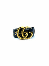 Load image into Gallery viewer, GUCCI Black Leather Solid Belt
