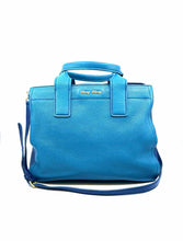 Load image into Gallery viewer, MIU MIU Blue Leather Color Block Handbag
