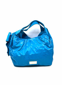VALENTINO Blue Patent Leather Handbag