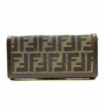 Load image into Gallery viewer, FENDI Continental Brown Canvas Monogram Wallet
