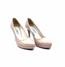 Load image into Gallery viewer, PRADA Size 6.5 Nude Patent Leather Solid Pumps

