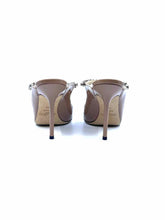 Load image into Gallery viewer, JIMMY CHOO Bing Size 6.5 Nude Patent Leather Solid Mules
