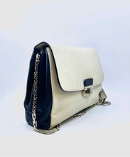Load image into Gallery viewer, CHRISTIAN DIOR Cream, Black Leather Solid Handbag
