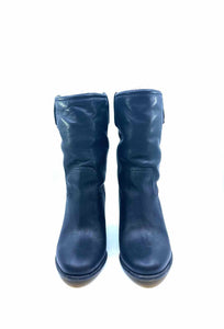 BURBERRY Size 7 Black Ankle Boot