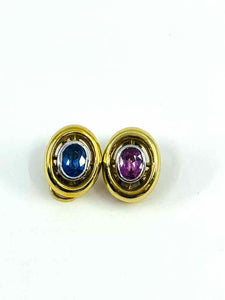 CRIMATI 18k Gold Clip Earrings